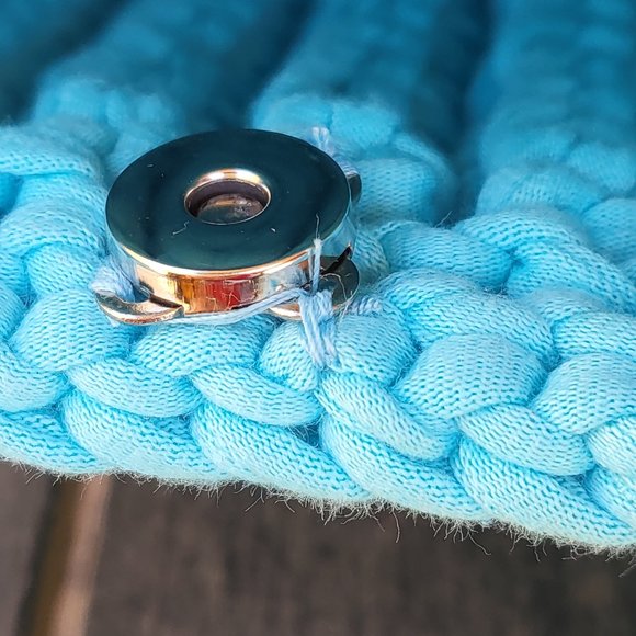 Handcrafted Crochet Sea Shell Handmade Bag, Shoulder Bag, Woven Purse, Knit Bag - Picture 3 of 4